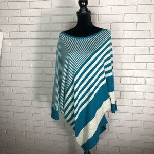 Peserico Tricot Asymmetrical Striped Knot Top